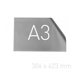 Papier posrebrzany - O.pouchCOVER PAPER 304 x 423 mm (A3 orientacja pozioma) - 25 sztuk - srebrny