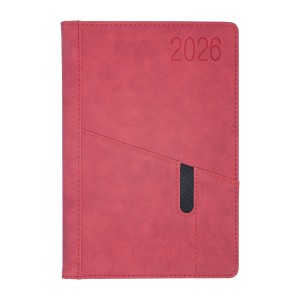 Kalendarz - O.DIARY Saturn - A5 (2026) - czerwony