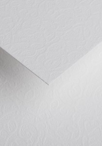 Papier ozdobny - O.Papiernia FLORA - 230 g/m² - 20 sztuk - biały