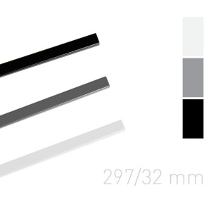 Kanał lakierowany - O.SIMPLE CHANNEL - 297 mm (A3 poziomo, A4 pionowo) - 25 sztuk - 32 mm - biały