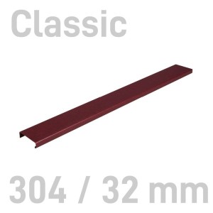 Kanał oklejany - O.CHANNEL Classic - 304 mm (A3+ poziomo, A4+ pionowo) - 10 sztuk - 32 mm - bordowy