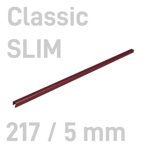 Kanał oklejany - O.CHANNEL Classic SLIM - 217 mm (A4+ poziomo, A5+ pionowo) - 10 sztuk - 5 mm - bordowy