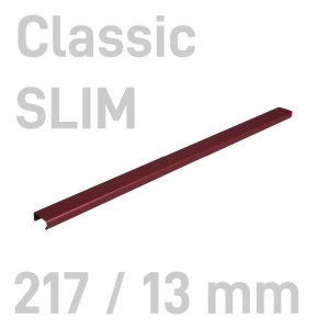 Kanał oklejany - O.CHANNEL Classic SLIM - 217 mm (A4+ poziomo, A5+ pionowo) - 10 sztuk - 13 mm - bordowy