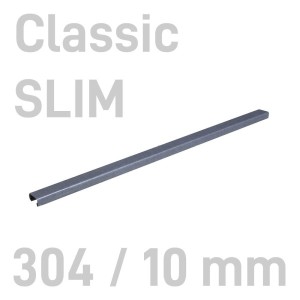Kanał oklejany - O.CHANNEL Classic SLIM - 304 mm (A3+ poziomo, A4+ pionowo) - 10 sztuk - 10 mm - szary