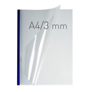 Okładka miękka - O.EASY COVER Double Clear - 297 x 210 mm (A4 pionowa) - niebieski - 3 mm - 40 sztuk