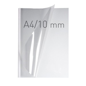 Okładka miękka - O.EASY COVER Double Clear - 297 x 210 mm (A4 pionowa) - biały - 10 mm - 30 sztuk