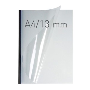 Okładka miękka - O.EASY COVER Double Clear - 297 x 210 mm (A4 pionowa) - czarny - 13 mm - 30 sztuk