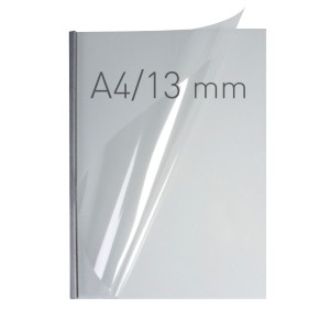 Okładka miękka - O.EASY COVER Double Clear - 297 x 210 mm (A4 pionowa) - srebrny - 13 mm - 30 sztuk