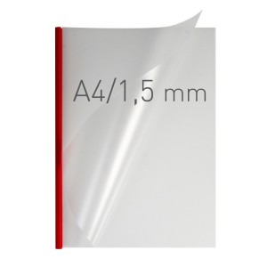 Okładka miękka - O.EASY COVER Double Semi Matt - 297 x 210 mm (A4 pionowa) - czerwony - 1,5 mm - 50 sztuk