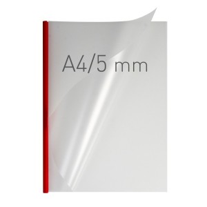Okładka miękka - O.EASY COVER Double Semi Matt - 297 x 210 mm (A4 pionowa) - czerwony - 5 mm - 40 sztuk