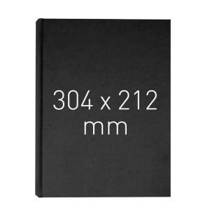 Okładka twarda - O.HARD COVER Classic Duplex - 304 x 212 mm (A4+ pionowa) - 10 par - czarny