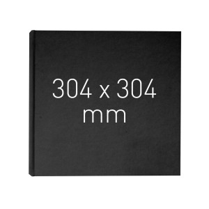 Okładka twarda - O.HARD COVER Classic Duplex - 304 x 304 mm (kwadratowa) - 10 par - czarny