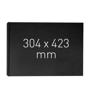 Okładka twarda - O.HARD COVER Classic Duplex - 304 x 423 mm (A3+ pozioma) - 10 par - czarny
