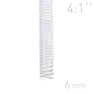 Grzbiety spiralne - O.COIL - A4 - biały - 6 mm - 100 sztuk