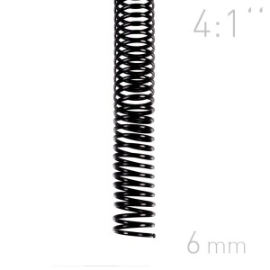 Grzbiety spiralne - O.COIL - A4 - czarny - 6 mm - 100 sztuk