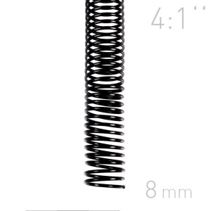 Grzbiety spiralne - O.COIL - A4 - czarny - 8 mm - 100 sztuk