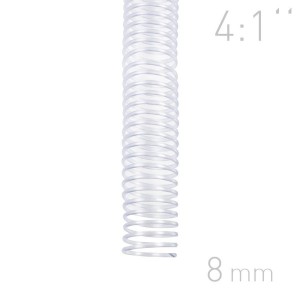 Grzbiety spiralne - O.COIL - A4 - przeźroczysty - 8 mm - 100 sztuk