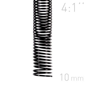 Grzbiety spiralne - O.COIL - A4 - czarny - 10 mm - 100 sztuk