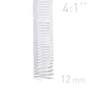Grzbiety spiralne - O.COIL - A4 - biały - 12 mm - 100 sztuk