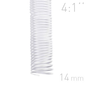 Grzbiety spiralne - O.COIL - A4 - biały - 14 mm - 100 sztuk