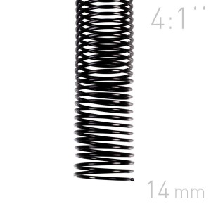 Grzbiety spiralne - O.COIL - A4 - czarny - 14 mm - 100 sztuk