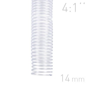 Grzbiety spiralne - O.COIL - A4 - przeźroczysty - 14 mm - 100 sztuk