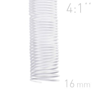 Grzbiety spiralne - O.COIL - A4 - biały - 16 mm - 100 sztuk