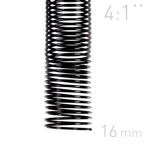Grzbiety spiralne - O.COIL - A4 - czarny - 16 mm - 100 sztuk