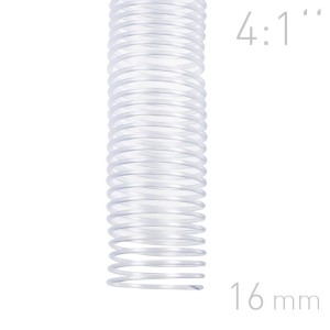 Grzbiety spiralne - O.COIL - A4 - przeźroczysty - 16 mm - 100 sztuk