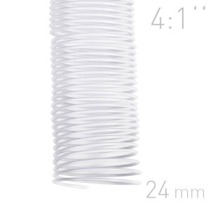 Grzbiety spiralne - O.COIL - A4 - biały - 24 mm - 50 sztuk