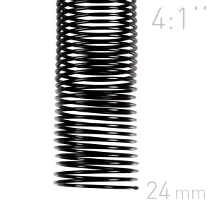 Grzbiety spiralne - O.COIL - A4 - czarny - 24 mm - 50 sztuk