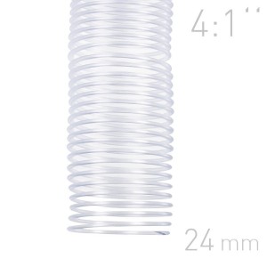 Grzbiety spiralne - O.COIL - A4 - przeźroczysty - 24 mm - 50 sztuk