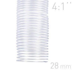 Grzbiety spiralne - O.COIL - A4 - przeźroczysty - 28 mm - 50 sztuk