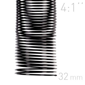Grzbiety spiralne - O.COIL - A4 - czarny - 32 mm - 50 sztuk