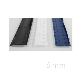 Grzbiety plastikowe zamykane - O.CLICK - A4 - niebieski - 5 mm - 50 sztuk