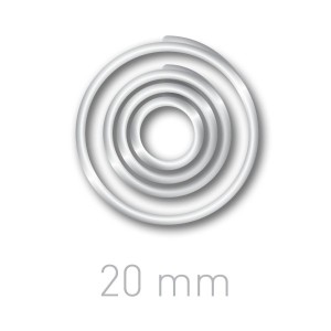 Kółeczka do ręcznego bindowania - O.easyRING - przezroczysty - 20 mm - 160 sztuk