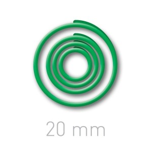 Kółeczka do ręcznego bindowania - O.easyRING - zielony - 20 mm - 40 sztuk
