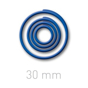 Kółeczka do ręcznego bindowania - O.easyRING - niebieski - 30 mm - 60 sztuk