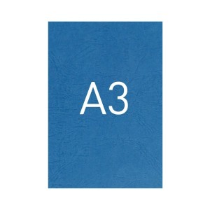 Okładka o fakturze skóry - O.UNIVERSAL - 420 x 297 mm (A3) - 100 arkuszy - niebieski