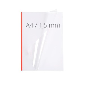 Termookładki miękkie - NeoCover - 297 x 210 mm (A4 pionowa) - czerwony - 1,5 mm - 60 sztuk