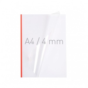 Termookładki miękkie - NeoCover - 297 x 210 mm (A4 pionowa) - czerwony - 4 mm - 40 sztuk