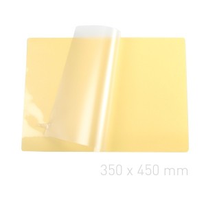 Folia laminacyjna samoprzylepna - O.POUCH Sticky - 100 sztuk - 350 x 450 mm - 80 µm