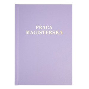 Okładka twarda z napisem - O.HARD Modern 04 - 304 x 212 mm (A4+ pionowa) - Praca Magisterska - 10 par - fioletowy - A (10 mm)