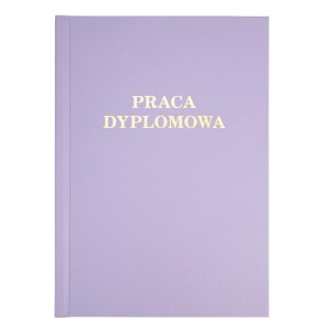 Okładka twarda z napisem - O.HARD Modern 04 - 304 x 212 mm (A4+ pionowa) - Praca Dyplomowa - 10 par - fioletowy - AA (5 mm)
