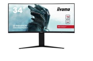 IIYAMA Monitor 34 cale GB3466WQSU-B1 VA,UWQHD,144HZ,1MS,1500R,HDMI/DPx2,USB 3.0