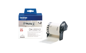 Brother DK-22212, folia biała 62mm x 15,24m, Taśma foliowa ciągła