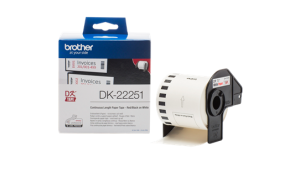 Brother DK-22251, 62mm x 15,24 m, taśma ciągła dwukolorowy druk termiczny czerwony i czarny