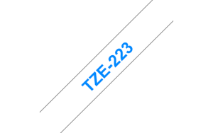 Brother TZE-223, Taśma 9mm, laminowana, niebieski nadruk / białe tło, P-touch TZE223