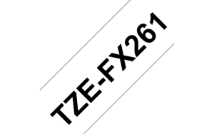 Brother TZe-FX261, Taśma 36mm, elastyczna, laminowana, czarny nadruk, białe tło, P-touch, TZEFX261