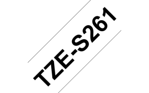 Brother TZE-S261, Taśma 36mm, laminowana, czarny nadruk / białe tło, mocny klej, P-touch TZES261